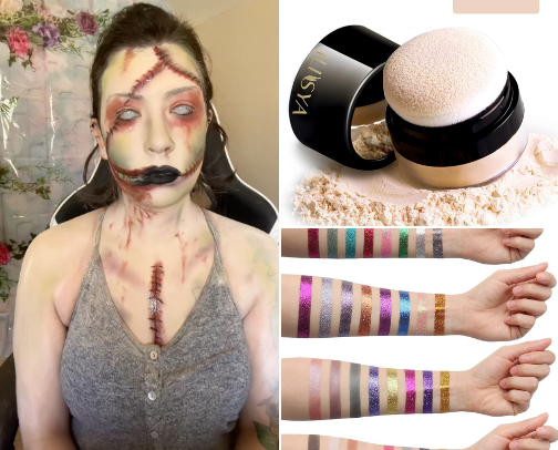 Cute zombie look cover photo collage