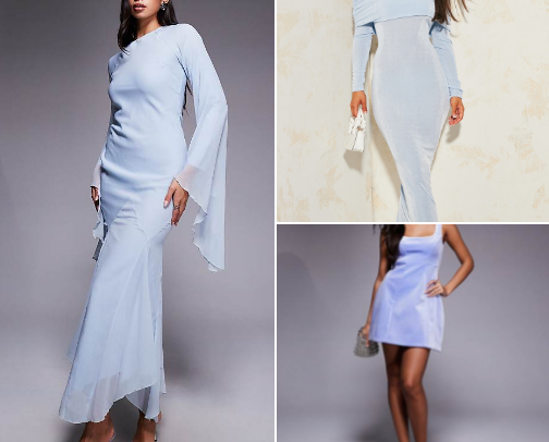 Icy Blue Fashion cover photo collage
