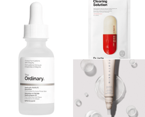 Skincare for acne-prone and sensitive skin cover photo collage