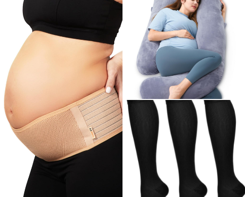 Pregnancy Must Haves that Actually Helped Me cover photo collage