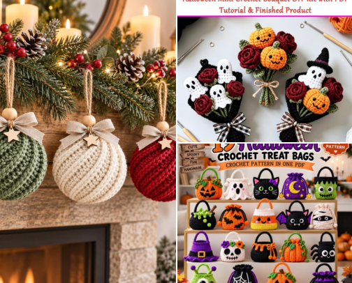 Crochet finds for the crochet enthusiast for every season... even football. cover photo collage