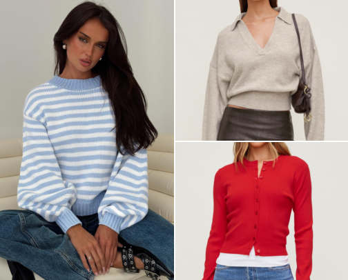 Fall Sweaters 2026 🤎 Cozy, Cute & Trending Knitwear cover photo collage
