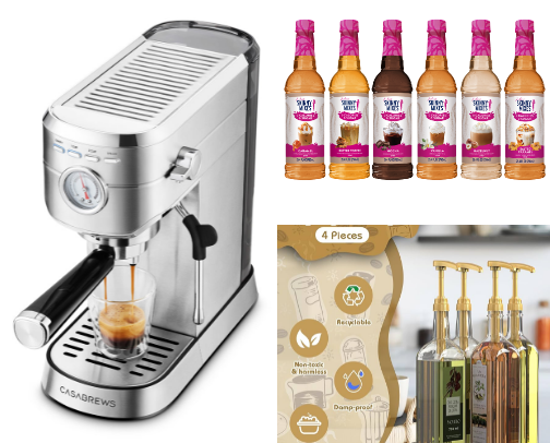 Coffee lovers ❤️☕️ cover photo collage