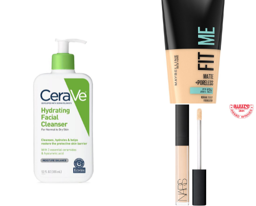 my everyday makeup-products I actually use cover photo collage