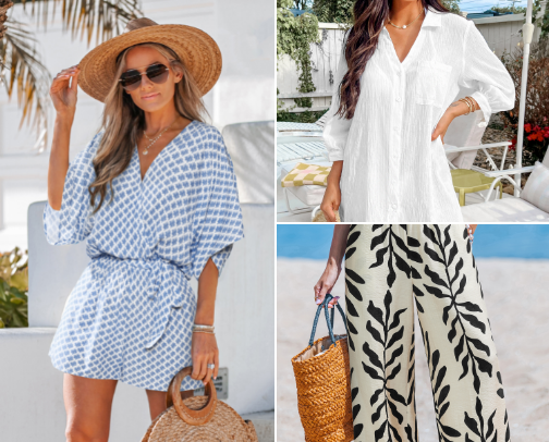 spring break outfit essentials cover photo collage