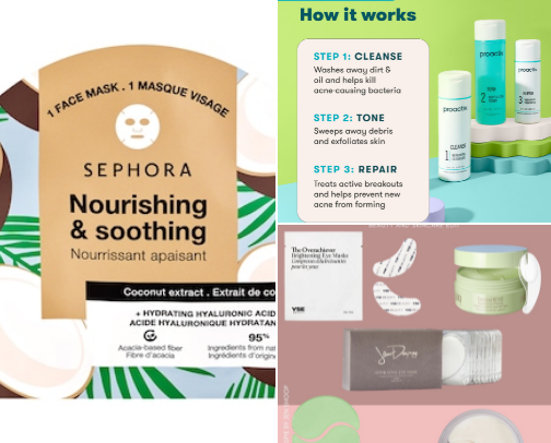 My favorite Beauty Products cover photo collage