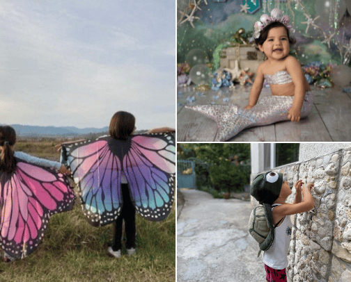 Captivating props for children's photo shoots cover photo collage