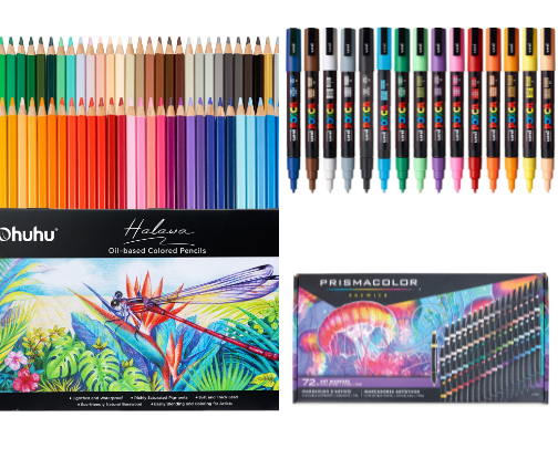 My favorite art supplies for drawing and painting cover photo collage