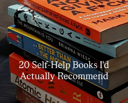 📚 20 Self-Help Books I’d Actually Recommend cover photo collage