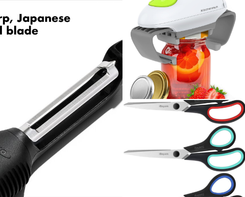 Best Kitchen Tools for People with Arthritis cover photo collage