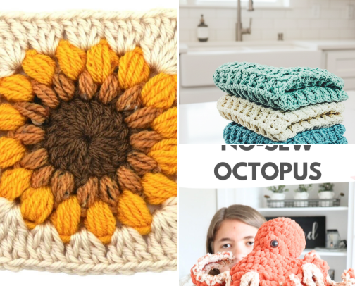 Crochet Corner: Kits, Patterns, Tools & Inspiration cover photo collage