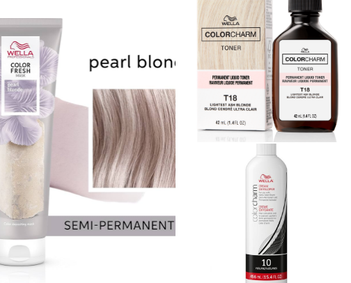 Blonde maintenance products cover photo collage