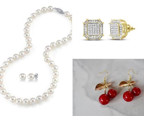 Luxury jewelry cover photo collage