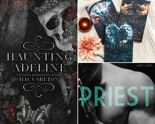 Adult dark romance series I love🖤 cover photo collage