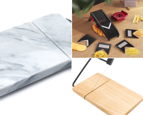 I Finally Found Cheese Slicers That Cut Soft Cheese Without Squishing It cover photo collage