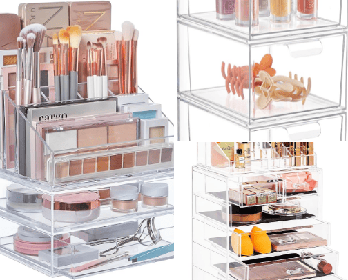 Makeup organizer cover photo collage