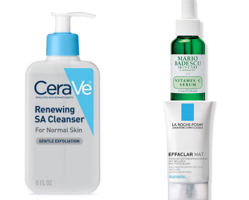 Skincare for oily/combination skin cover photo collage