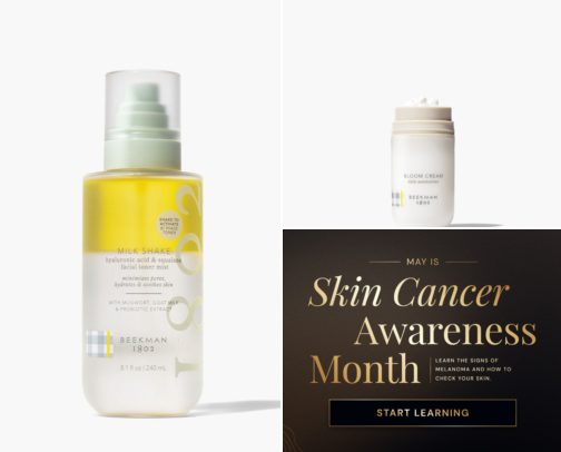Skincare Faves Glowy & Hydrated cover photo collage