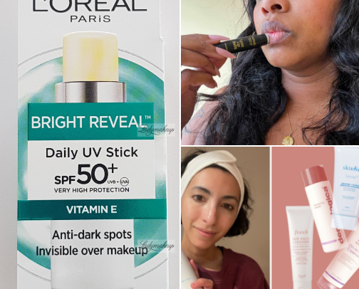 Skin and lip 👄 protection favorites cover photo collage