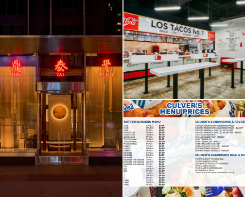 Restaurants in travel cover photo collage