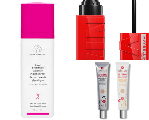 My favorite face products cover photo collage