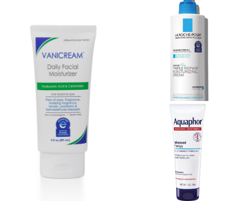 skincare for super sensitive acne prone skin ! cover photo collage