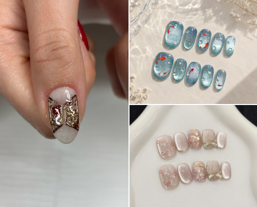 Reusable & Long Lasting Press On Nails for Busy Moms cover photo collage