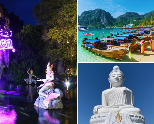 Phuket Escapes: Secret Beaches, Temples & Boutique Stays 🌴 cover photo collage