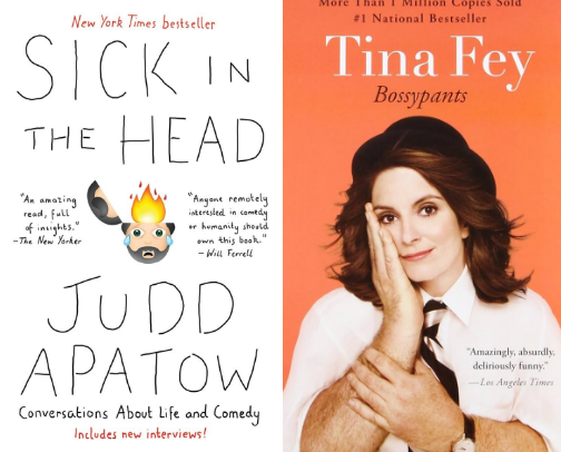 Celebrity autobiographies: Comedians cover photo collage