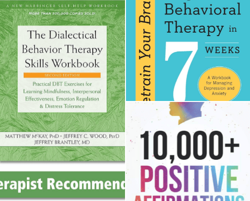 Books to help you manifest your dream life ✨ cover photo collage