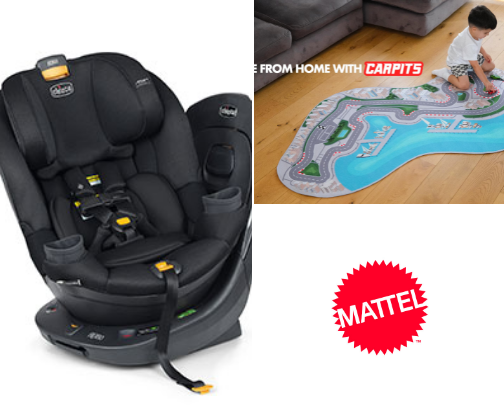 Baby and toddler gear and toys cover photo collage