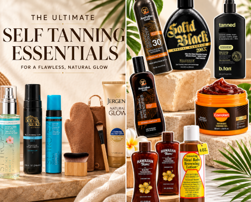 Getting that Summer tan and keeping it year round! cover photo collage