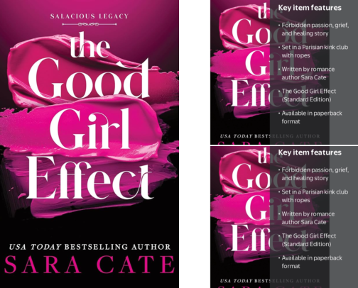 Save & Read - The Good Girl Effect: Salacious Legacy, Book 1 companion reads cover photo collage