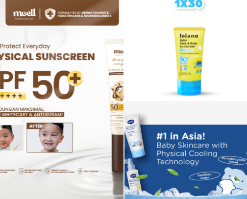 Sunscreen Anak untuk Sekolah, Jalan-jalan & Aktivitas Outdoor cover photo collage