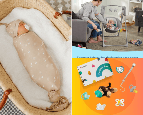 The most necessary things for a baby cover photo collage