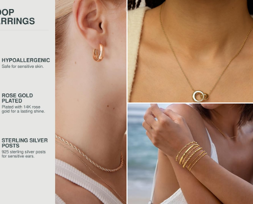 Gold Jewelry That Passes the Taste Filter cover photo collage