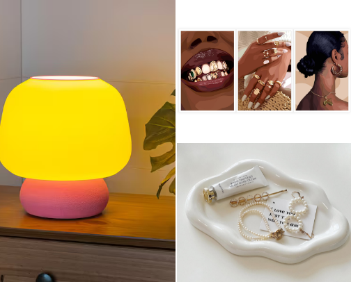 Bedroom decor must have’s 🍒 cover photo collage