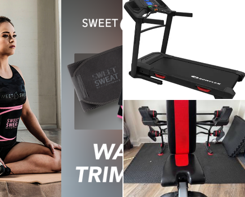 My home gym necessities cover photo collage