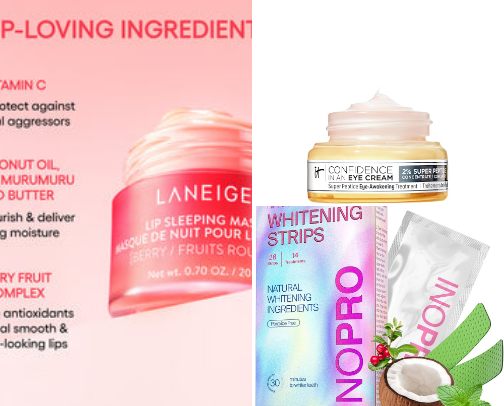 My favorite beauty recs cover photo collage