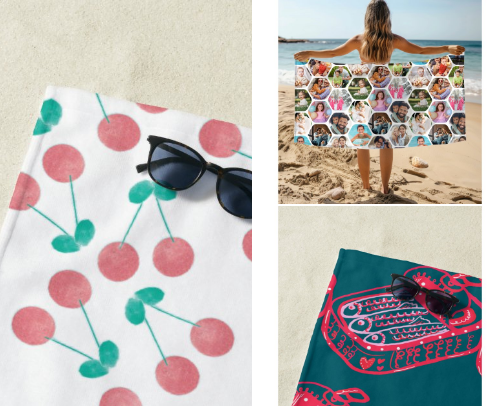 Summer Beach Towels Must Haves cover photo collage