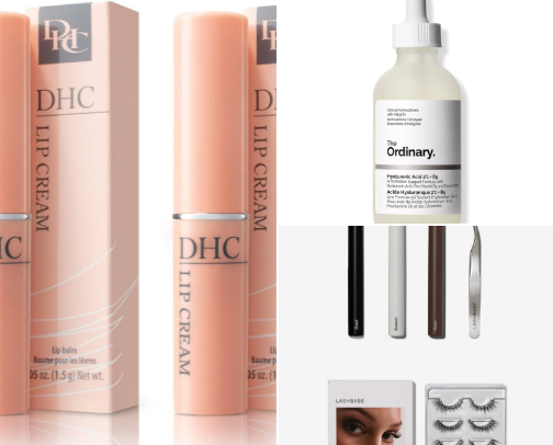 Beauty products cover photo collage