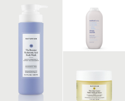 Body care glow cover photo collage