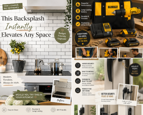 DIY Home Glow-Up You Can Finish in a Weekend (Budget-Friendly!) cover photo collage
