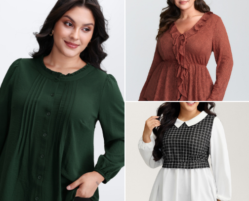 Plus Size Fall Clothing cover photo collage