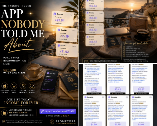 ⭐ Start Here — Earn with Benable cover photo collage