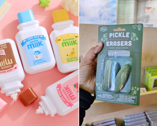 Food-shaped Stationary cover photo collage