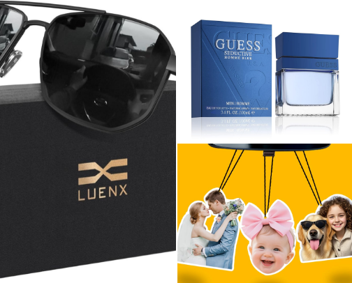 Gift guide for him 🎄🎁 cover photo collage