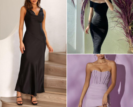 Budget-Friendly Go to Slay Dresses cover photo collage