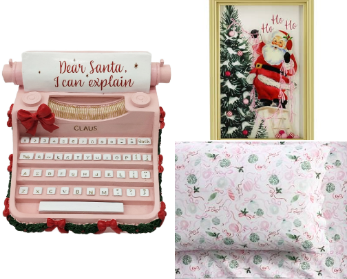 Girls' room Christmas decor that....SLEIGHS cover photo collage