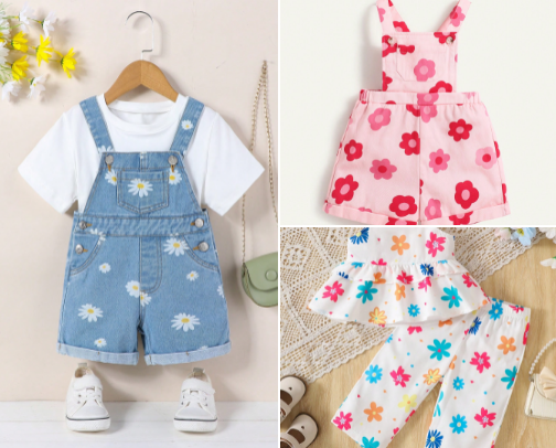 Baby girl clothes👶🏻👗 cover photo collage